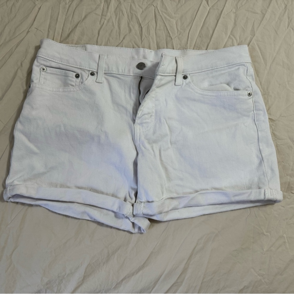 Levi’s White Denim Shorts